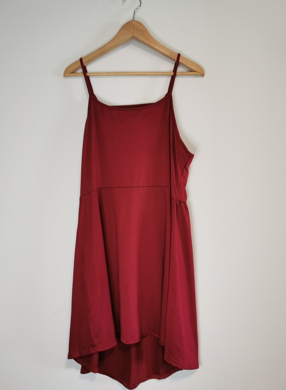 XXL Women's Strappy Red High-Low Mini Dress
